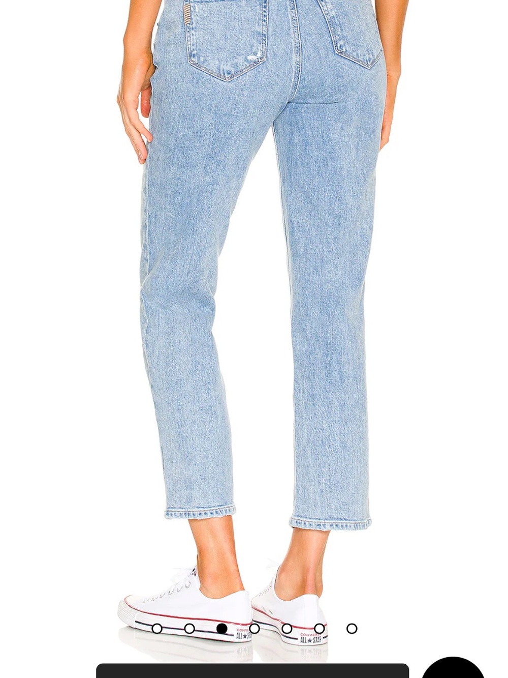 PAIGE Light Wash Straight-Leg Jeans—maternity